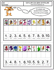 okul öncesi sıra kavramı eşleştirme çalışma sayfaları